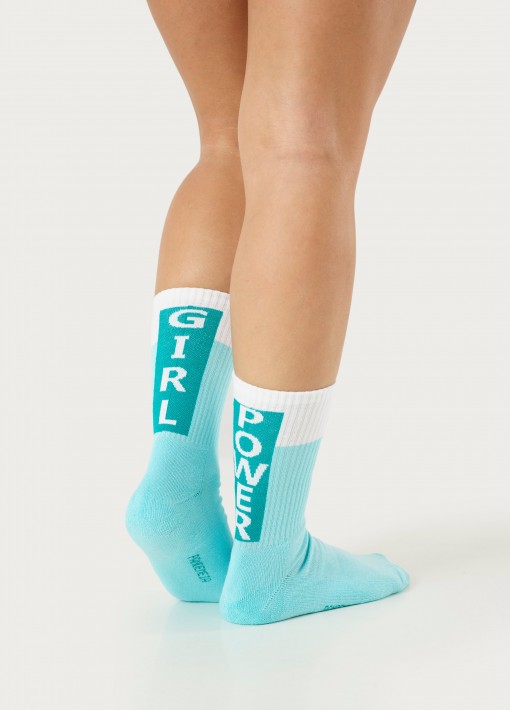 Blue - Girl Power Socks