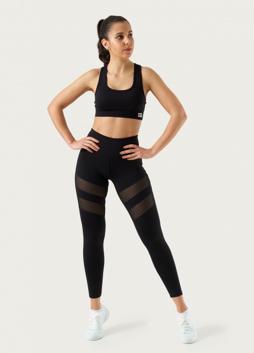 Leggings with Mesh Bands