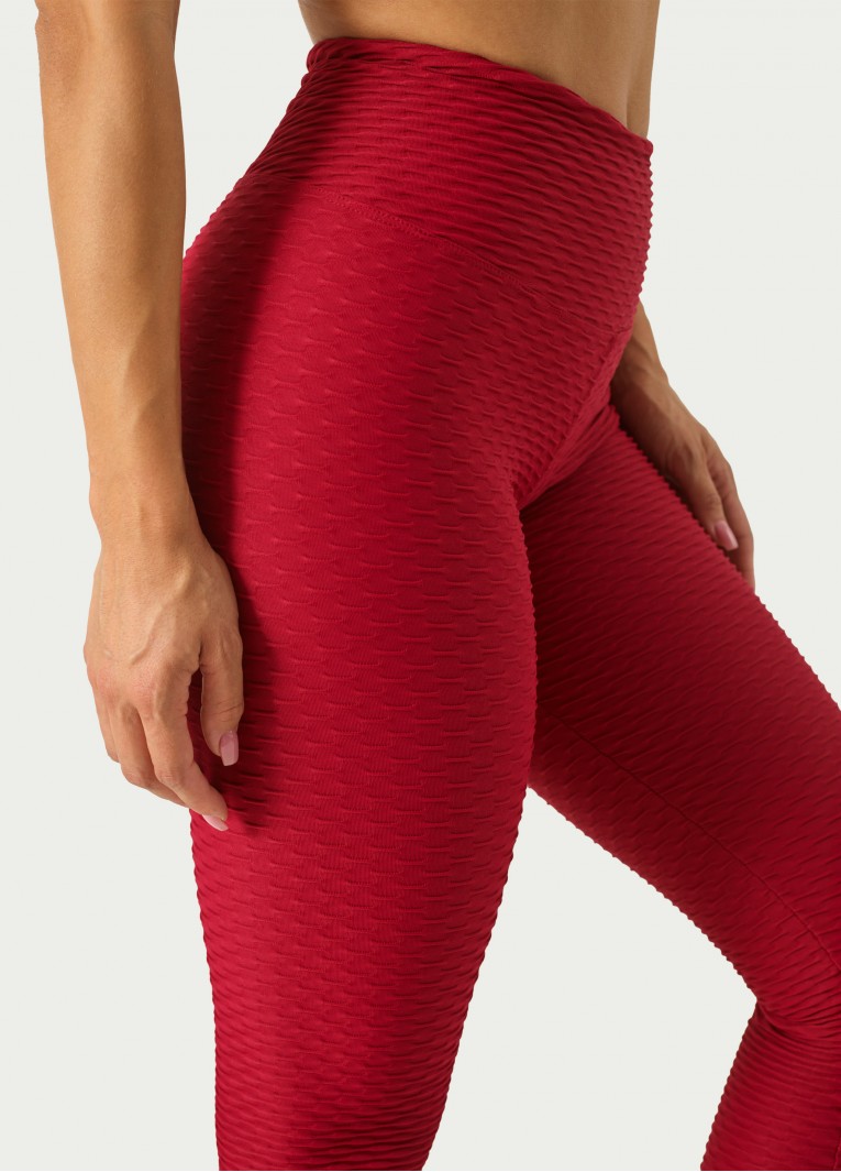 Remind lace-trimmed leggings in red - Eres